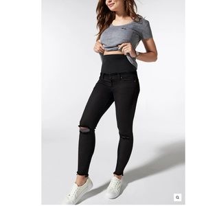BLANQI DENIM Postpartum Support Skinny Jeans Size 2 in Black